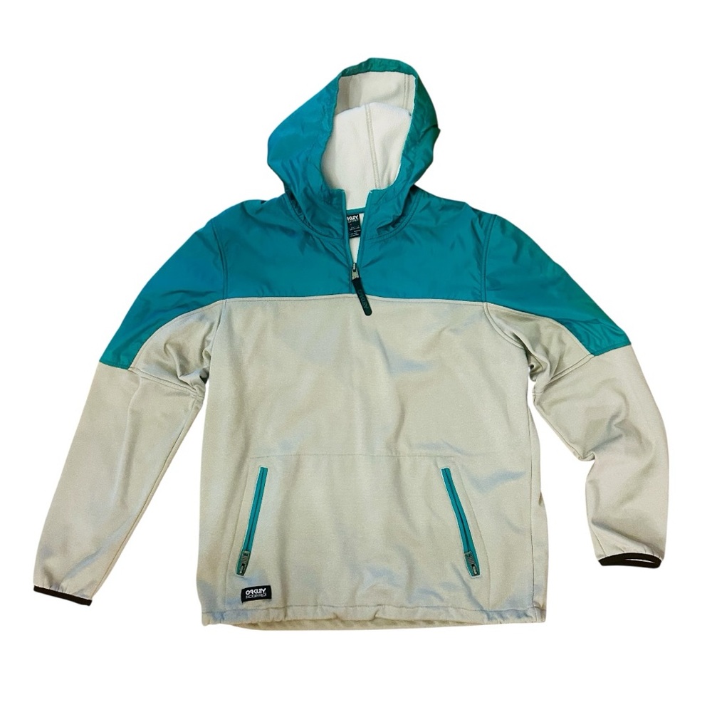 Oakley Teal and Gray Performance Jacket